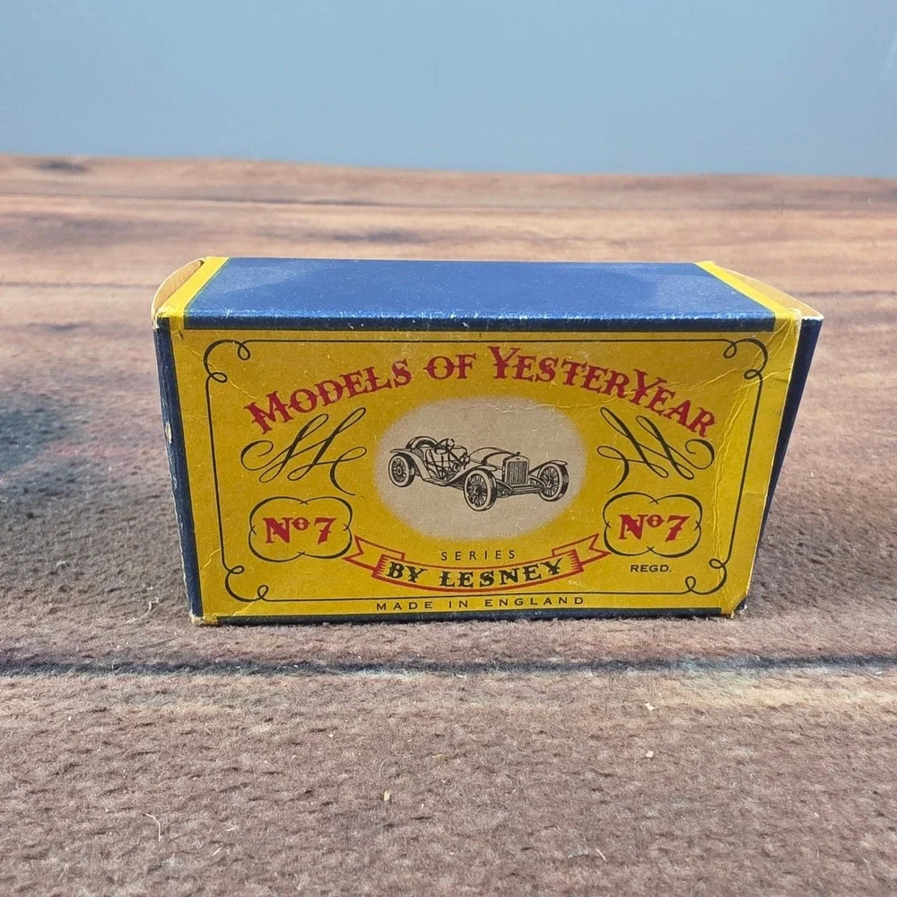 Matchbox Mercer 1913 Raceabout Toy Car OS Pink Good Diecast Lesney No 7 Boxed